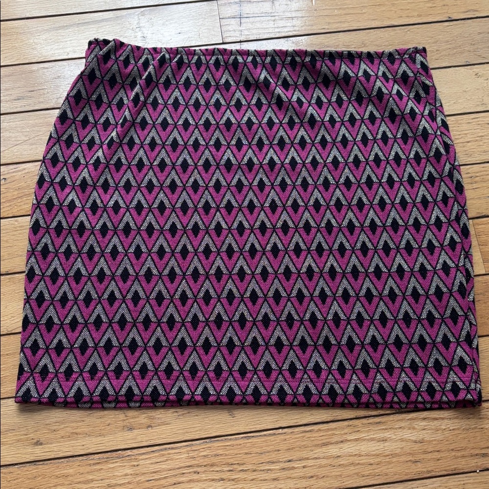 Doesn’t Know Why Vintage Pink Y2K Multicolor Mini Skirt Women’s Size 12 L Large